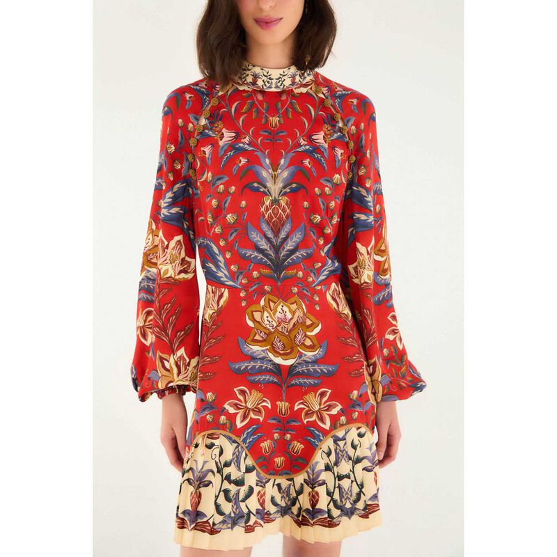 FARM Rio Winter Breeze Red Mini Dress image number 2